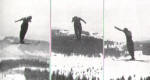 Pierwsze skoki na Krokwi: od lewej - Jzef Lankosz (fot. 1 i 2) i W. Czech.