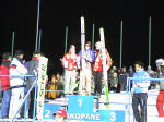 Robert Mateja na podium - Puchar Kontynentalny 2003.