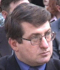 Burmistrz Nowego Targu Marek Frylewicz.
