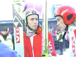 Team Norwegii - Bystoel (po prawej) i Romoeren.