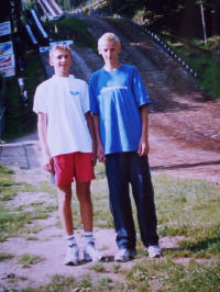 Przemysaw Wyrwa i Mateusz Wantulok, Wisa, sierpie 2003 r.