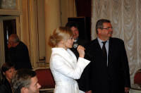 red. Magdalena Goławska, profesor Władysław Pluta ( ASP Kraków), Dyrektor Wydawnictwa Gaudium – ks. Piotr Kawałko